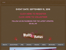 Tablet Screenshot of muddymamasmudrun.com